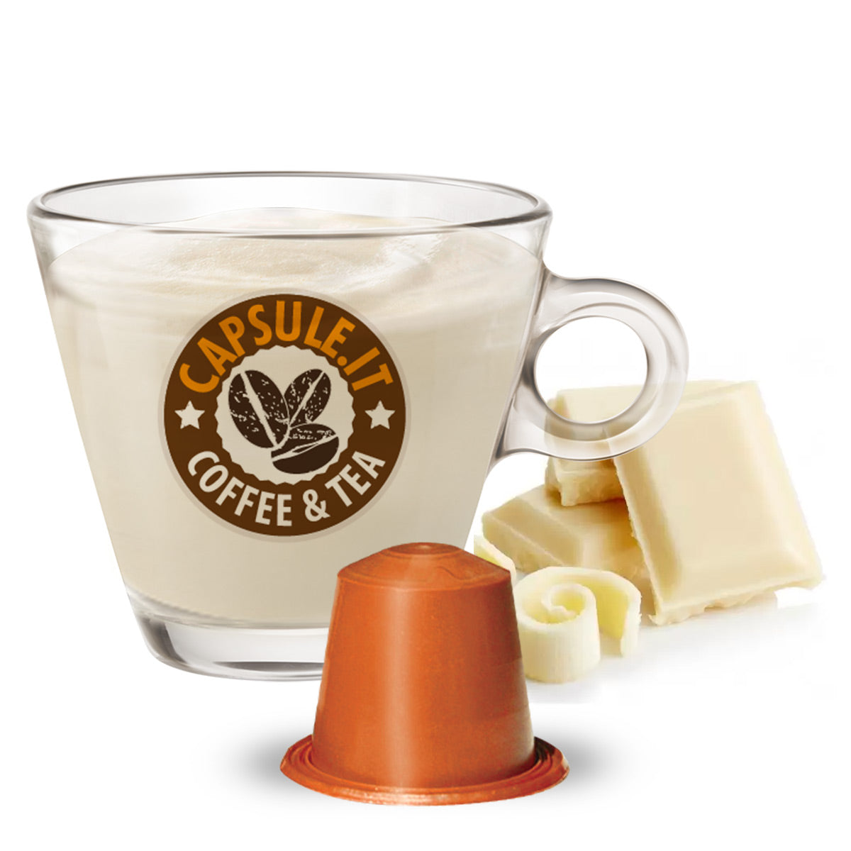 Bevanda al cioccolato Bianco in capsule compatibili Nespresso® al miglior  prezzo –
